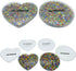 2PCS 3.4" PETBSNVB Circle and Heart Picking Pad, Skin Picking Fidget Toys