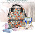 OUSIKA Backpack Daypacks Triangles Patterns Print Diaper Bag Multifunction Laptop Travel Large Nappy Bag, Black, One
