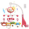 Mini Tudou Baby Crib Mobile with Music and Lights,360Rotation Remote Control Musical