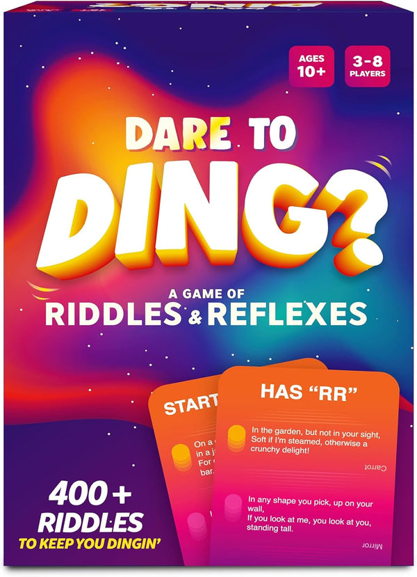 Gouda Games Dare to Ding - Game of Riddles & Reflexes, Fast-paced