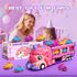 bulucoben 3 4 5 6 2 9 4-6 Unicorn Car Toys for Age Year Old Toddler Girl, Foldable Track & Player Race Mode Game, Light