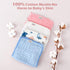 Maliton 6 Pack Muslin Burp Cloths for Baby Girls, Large 20''x10'', 100% Cotton, Absorbent & Soft