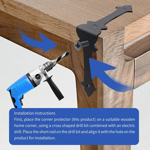 4 Inches Corner Protector, Furniture Corner Guards, Metal Bracket Embellishments for Home Edge Corner Hardware