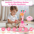 10 MIAODAM Dancing Giraffe Interactive Toy, Singing Children's Song, Stuffed Baby Toy Repeats What You Say, Colorful