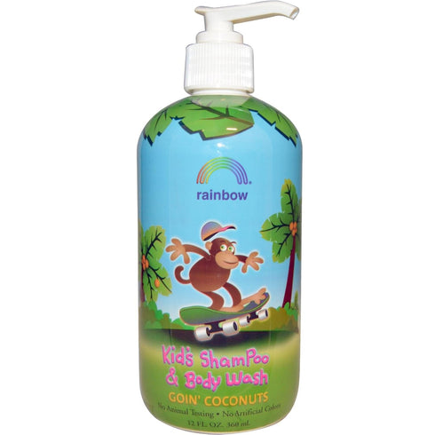 Rainbow Research Kids Shampoo and Body Wash, Goin Coconuts, 12 Fl Oz