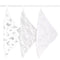 aden + anais Organic Oversized Washcloth 3-Pack, Super Soft 100% Organic Cotton