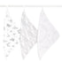 aden + anais Organic Oversized Washcloth 3-Pack, Super Soft 100% Organic Cotton