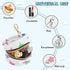 Star Round Pacifier Storage Case with Zipper, Portable Pacifier Case for Travel, Diaper Bag & Purse, Pacifier Container