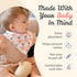 The Wee Bean Organic Cotton Bandana Bibs 2pcs Set - Baby Bandana Drool Bibs for Boys Girls Unisex, Teething and Drooling