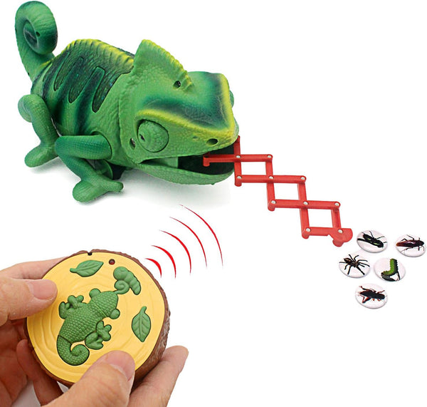 Tipmant RC Chameleon Remote Control Animal Toy Realistic Lizard Electric Electronic Pets