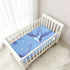 Bseiialft 52 28 Swallows Stars Blue Crib Sheets for Boys Girls Soft and Breathable Cotton Baby Sheets for Standard Crib