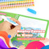 CMTOOP 5 Pack Reusable Water Coloring Book for Toddlers, Water Doodle Book Toys, Paint with Water Books,Mess-Free