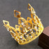 Mini Crown Cake Topper, Princess and Prince Crystal Headpiece for Wedding Birthday Baby Shower Party