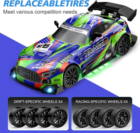 EOQIFJM Controller,1:24 4WD Drift RC Car for Electric Toy Car Hobby Racing Car Toys with High Speed RC Drift Cars