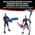 MIGESS T13 Set, 3D T13, Dummy 13 13,t13 Action Figure Printed Toy Titan Action Figure AccessoriesDeath Cape, Skeleton