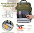 Backpack Diaper Bag for New Parents, Large Capacity Baby Travel Bag with Bottle Holders, Multiple Compartments (Green)