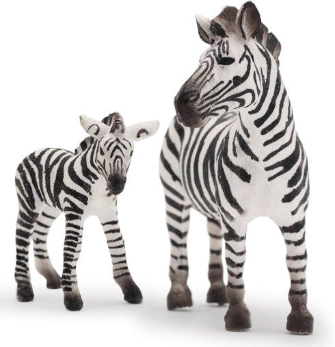 Gemini&Genius Zebras Toys for Kids - Wild Life Animal Toy Figurines African Jungle Animal Playset Gift