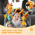 Jollybaby Plush Hanging Spiral Activity Toy for Car Seat, Crib, with Music Box, Rattles, Giraffe