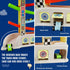 2 3 6 18 Montessori Toys for Year Old Boys Toddlers, Car Ramp Toys with Cars & Race Tracks, Garages and Parking Lots