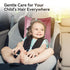 Sprouterie 2pcs Silky Head Carseat Cover for Babies Satin Head Cover Silk Feeling for Baby Car Seat Canopy Headrest