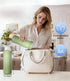 NISSYO.AM 22oz 24Hrs 2 &10 Stainless Steel Breastmilk Cooler - Portable Breast Milk Chiller for Travel, Includes
