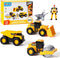 YySiRui 5PCS Construction Toys - 5.5-6.3 Inch Toy Trucks Set Includes Dump Truck,