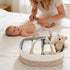 Diaper Caddy Organizer, Cotton Rope Baby Basket for Nursery and Changing Table, Portable Diaper Caddy with Removable