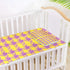 SyXIOP 28" 52" Houndstooth Purple Yellow Cooling Baby Crib Mattress Topper x Ultra Soft Bed pad for Kids, Adult