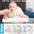 100 Shinymoon Pcs Disposable Baby Bibs Individual Wrapped Travel Bibs Waterproof Food Catcher for Toddlers Girls Boys