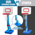 SUPER JOY Toddler Basketball Hoop - Height Adjustable Kids Basketball Hoop for Indoor Outdoor Play, Portable Goal