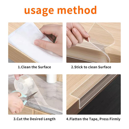 KAIYUER 1.57 9.84 in x FT,Corner Protector Baby,Clear Edge Protector Strip,Sharp Edge Wrap Cover Tape,Self Adhesive