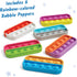 hand2mind Ten Frame Sensory Bubble Poppers, Pop Fidget Toys for Kids, Math Manipulatives for Classroom