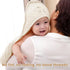 2 Pack 32"x32", 6 100% david's kids Hooded Baby Towels, Large Layer Muslin Cotton Highly Absorbent Boy Bath Towel