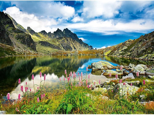 3000 46"x33" 15 Trefl Starolesnianski Pond, Tatras, Slovakia Piece Jigsaw Puzzle Red Print, DIY Puzzle, Creative Fun