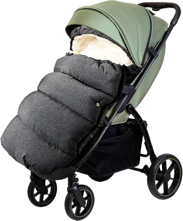 Waterproof & Thicken Universal Footmuff for Stroller, Bunting Bag for Winter Stroller Cover (0-3 Years)