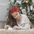 7Rainbows Fashion Cute Red Bow Headband for Girls, Toddlers