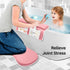 Elbow Set, 1.6'' Elbow Odor-Free Baby Bath Kneeler and Rest Pad Thick, Quickly Dry, Bathtub Kneeler Pad with Baby Toys