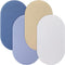 Tegeme 4 Pack Muslin Bassinet Sheets Soft Cotton Bassinet Fitted Sheets for Baby