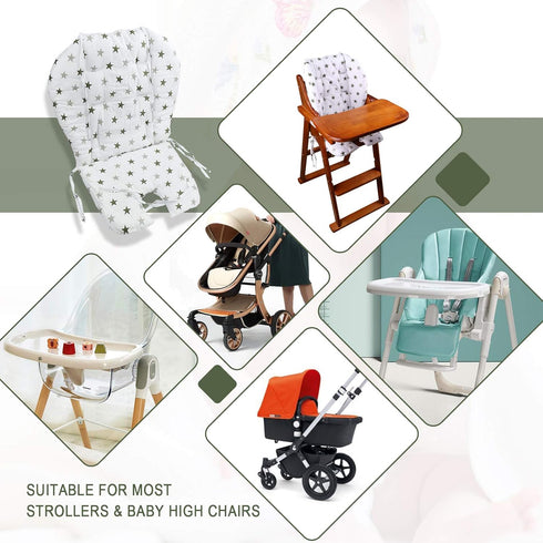 Kocpudu High Chair Pad,highchair/seat Cushion/Breathable Pad,Soft and Comfortable,Light and Breathable, Cute