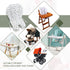 Kocpudu High Chair Pad,highchair/seat Cushion/Breathable Pad,Soft and Comfortable,Light and Breathable, Cute