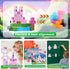 DOFASNCN 3+Creative 100PCS Pink Magnetic Building Blocks Magnetic Building Tiles Toys for Boys Girls Age Plastic Magnet