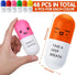 Pharmacy(24 Woanger Vitamin Pill Stress Ball Pill Shaped Foam Motivational Stress Ball for Adults with Smiling Face