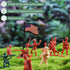 300PCS Army Men Toy Soldiers, 3 Colors Plastic Army Men Action Figures Playset for Boys Birthday Gift