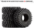 INJORA 1.0 All Terrain Super S5 King Trekker Tires - Soft Sticky for 1/18 TRX4M 1/24 RC Crawler Axial SCX24 FMS FCX24