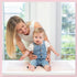 NobleMoms 16"x30" Luxury Vegan Leather Baby Changing Mat - Eco-Friendly, Versatile, Thin & Foldable, Easy-to-Clean