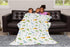 SqtmuHLuo 60x80inch Dinosaur Kids Baby Blanket for Boys Girls Dinosaur Cactus Palm Flannel Fleece Nursery Bed Blankets