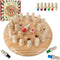 Wooden Memory Match Stick Chess Game - Color Memory Chess, Funny Block Board Game, Educational Toy for Boys and Girls