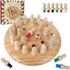 Wooden Memory Match Stick Chess Game - Color Memory Chess, Funny Block Board Game, Educational Toy for Boys and Girls