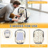 Orzbow Cotton Baby Car Seat Cover, Breathable Car Seat Canopy for Girls Boys with Mesh Window, Lightweight Baby Carrier
