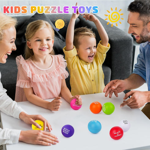 8PCS SHQDD Stress Balls for Adults, Foam Stress Relief Toys for Kids & Adults, Bulk Squeeze Balls for Office Relief